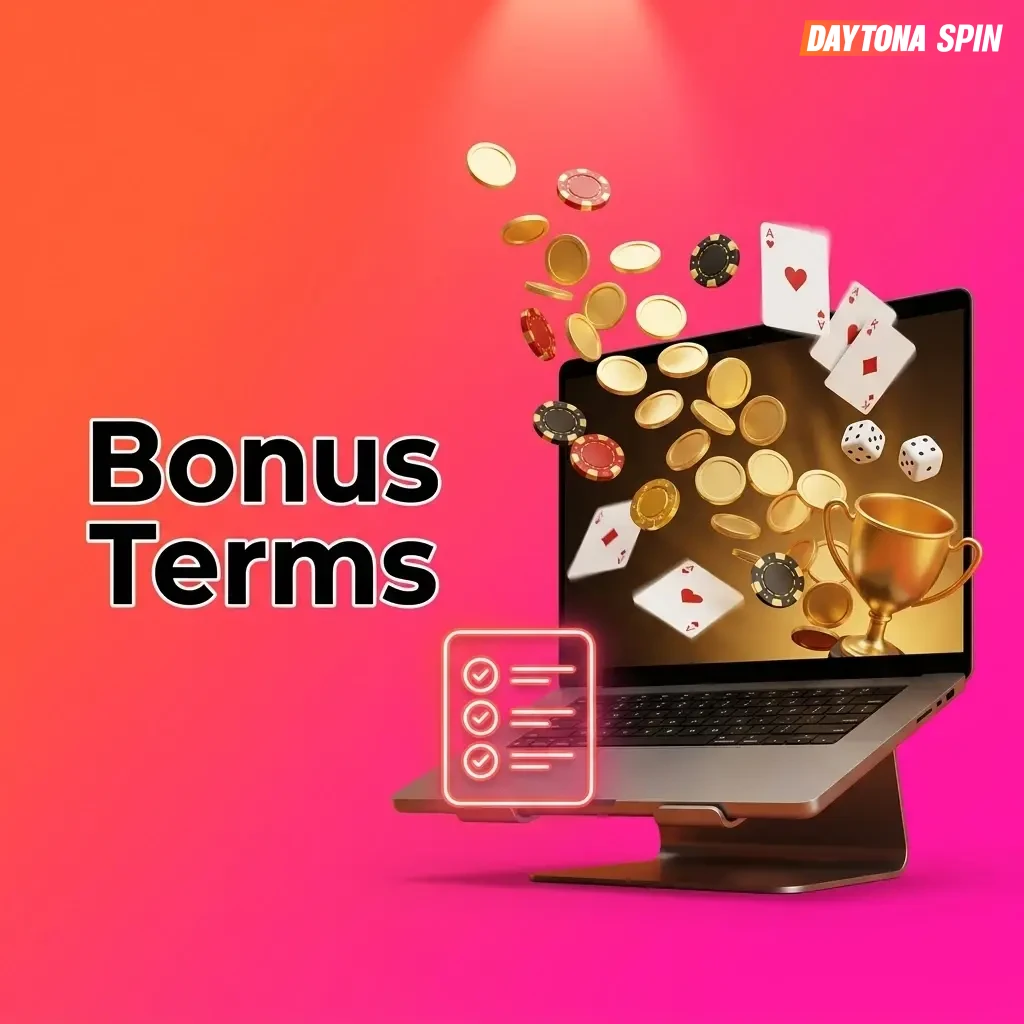 Daytona Spin bonus terms and conditions for UK players including wagering requirements and eligibility rules
