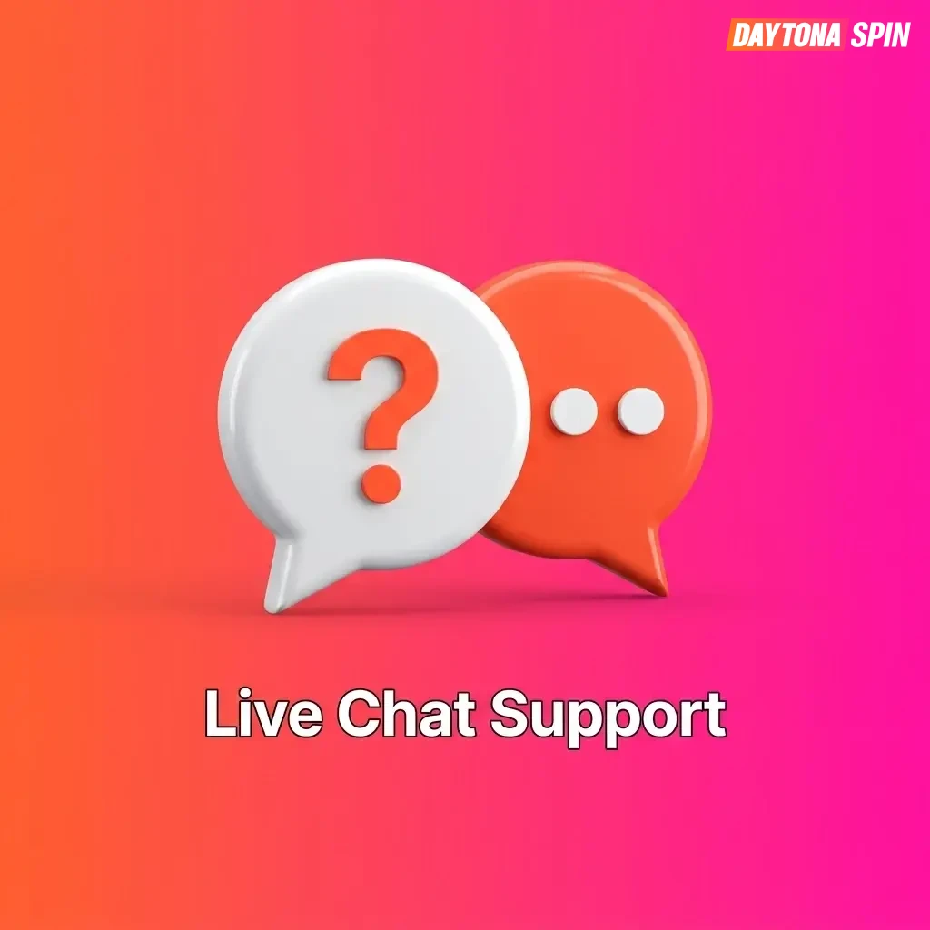 Live chat support at Daytona Spin – fast help for account, payment, and bonus queries via website chat icon