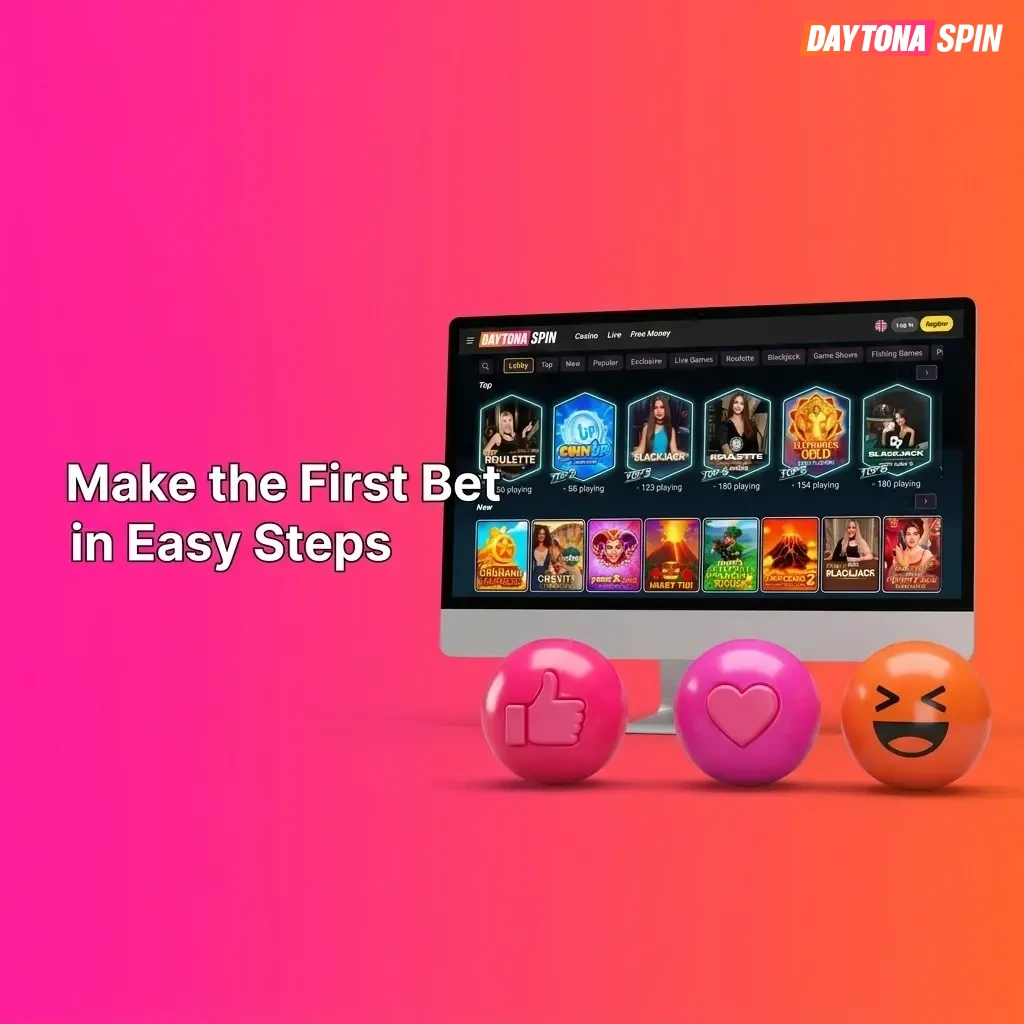 Step-by-step guide to placing your first sports bet on Daytona Spin sportsbook in under five minutes