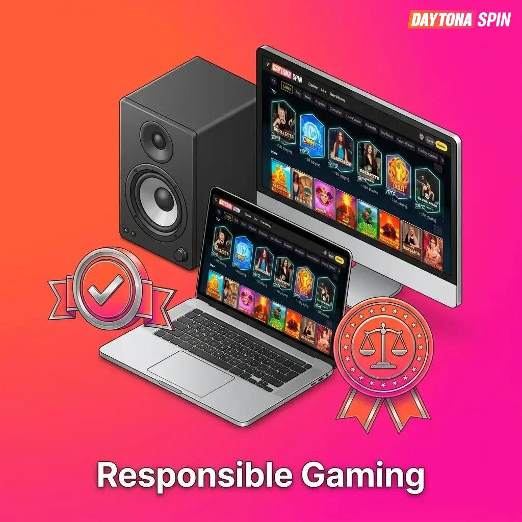 Daytona Spin responsible gambling tools for UK players including deposit limits, self-exclusion, and GamStop access