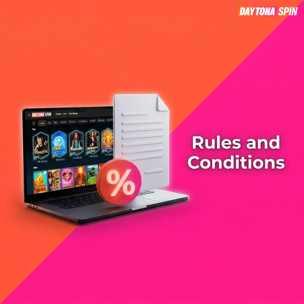 Daytona Spin rules and conditions for UK players covering age requirements, accounts, bonuses, and withdrawals