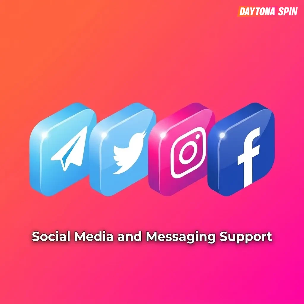Daytona Spin customer service via social media and messaging channels for general queries, promotions, and feedback