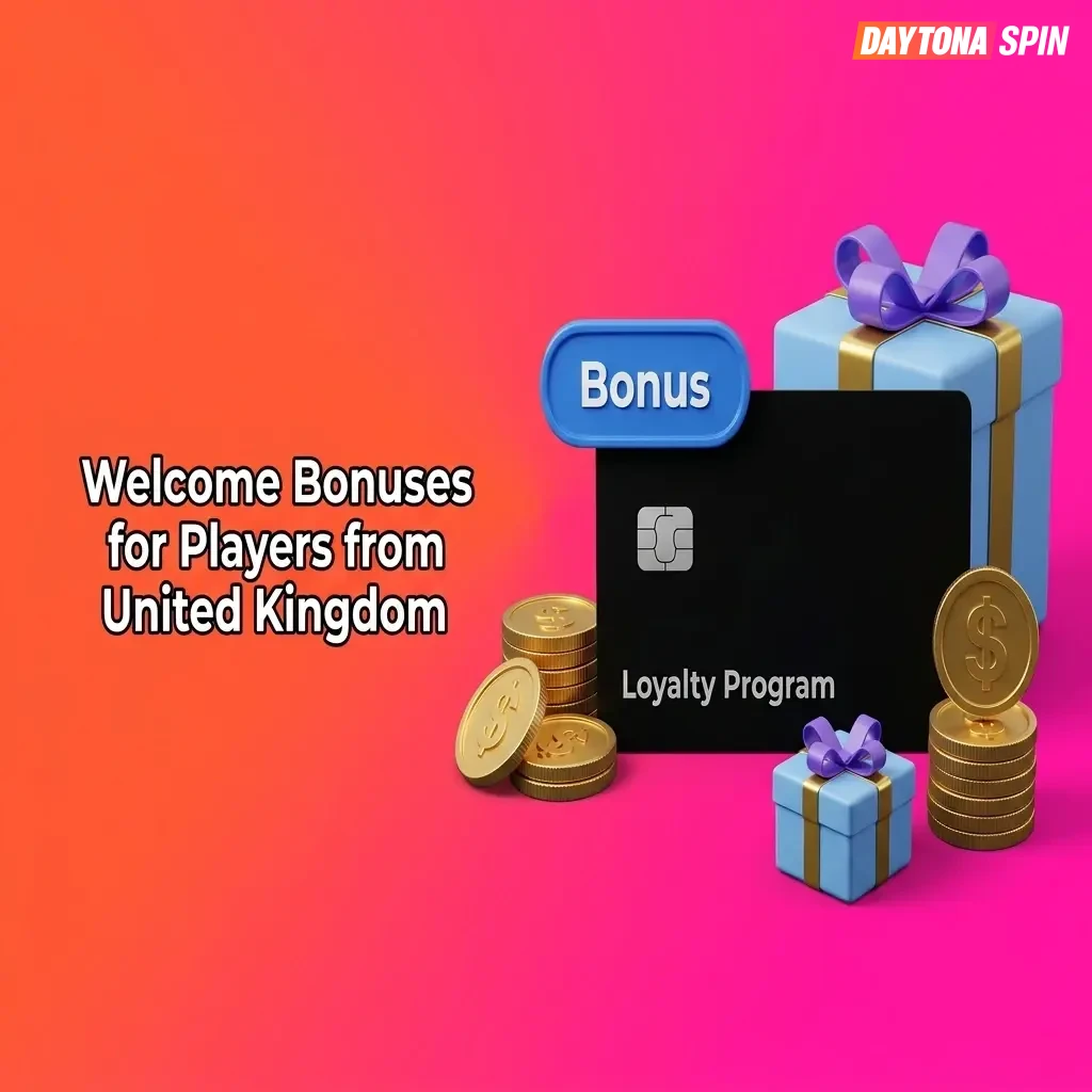 Daytona Spin 255% welcome bonus up to £1,500 plus 100 Free Spins for UK players on casino and sports