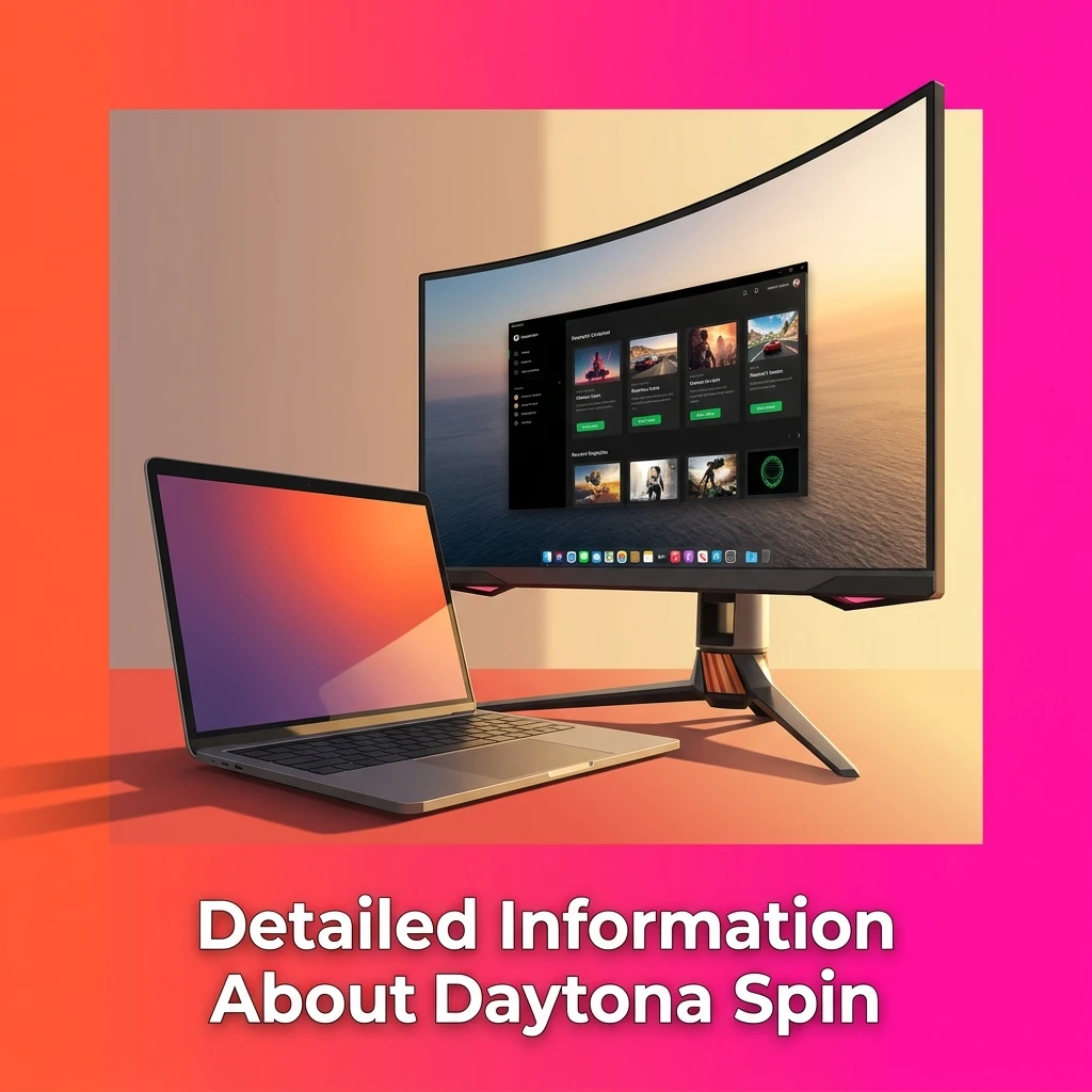 Daytona Spin platform for UK players featuring sportsbook, casino, security tools, and mobile app for Android and iOS