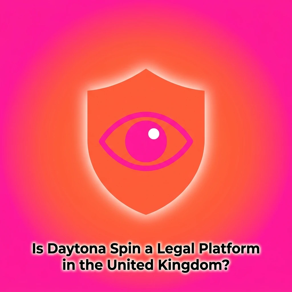 Daytona Spin casino platform showing Curacao Gaming Authority licence details and responsible gambling tools for UK players