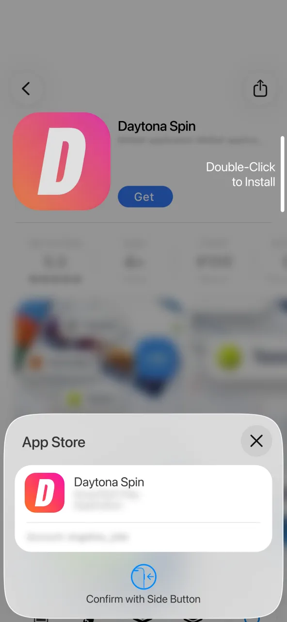 Daytona Spin download begins once you press Get and authenticate.